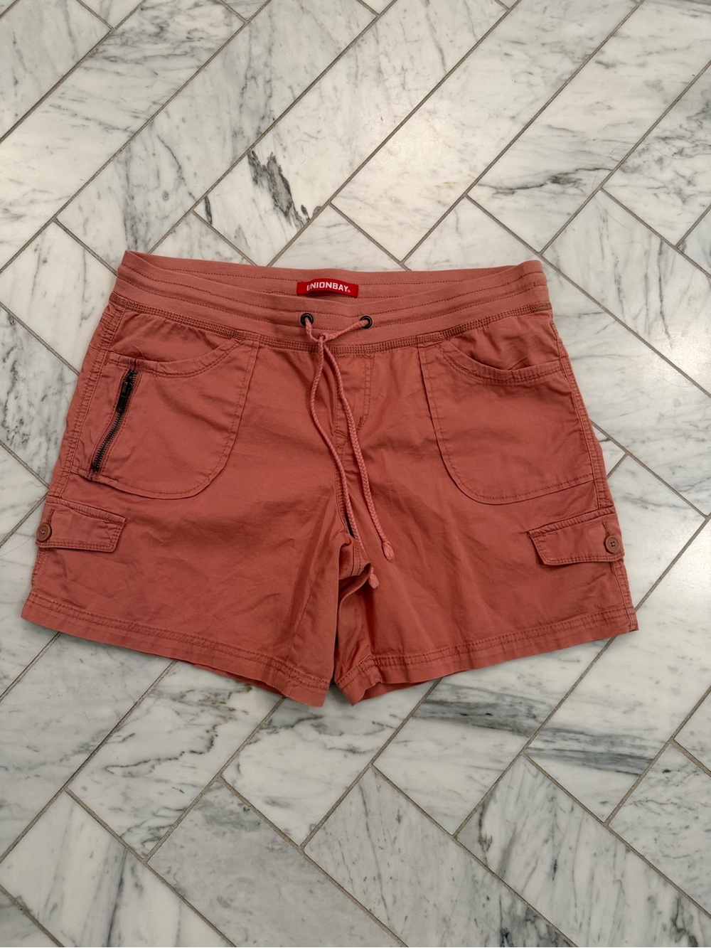 UNIONBAY Women's Rose Cargo Drawstring Shorts